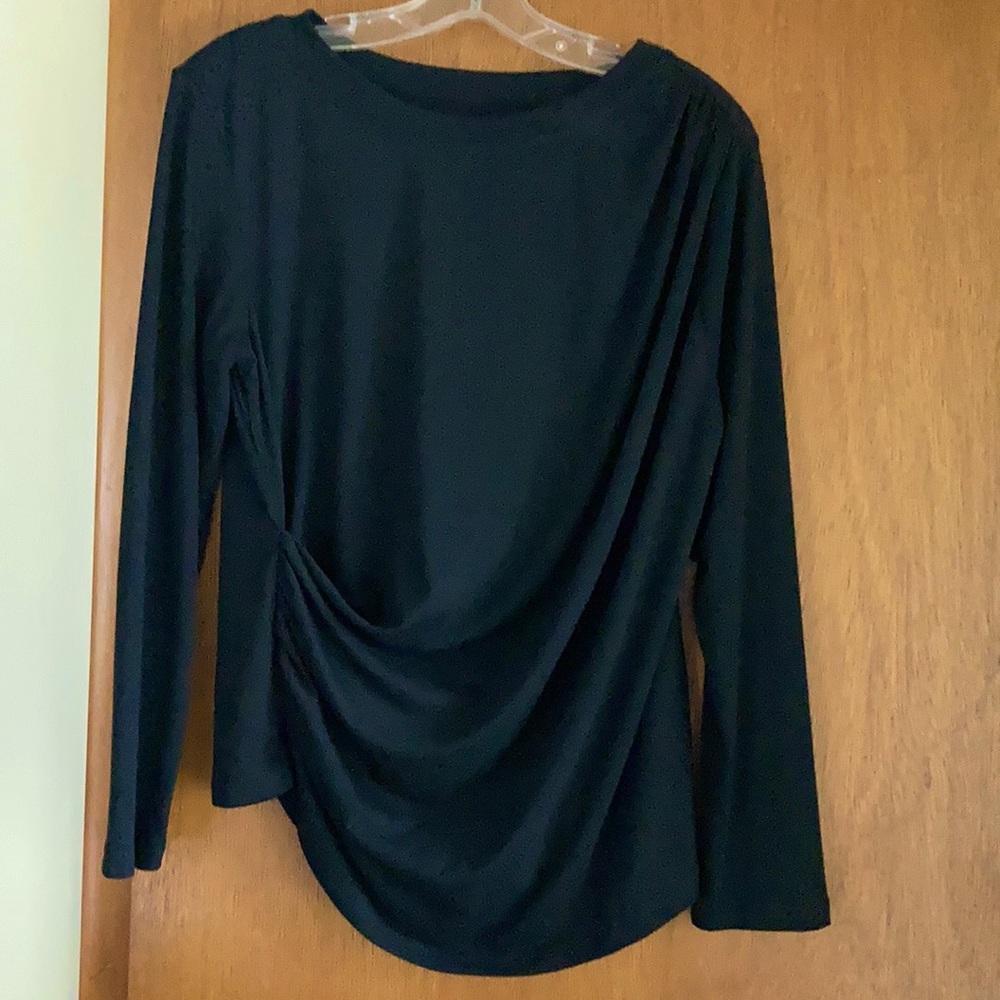 Black Top with Ruching